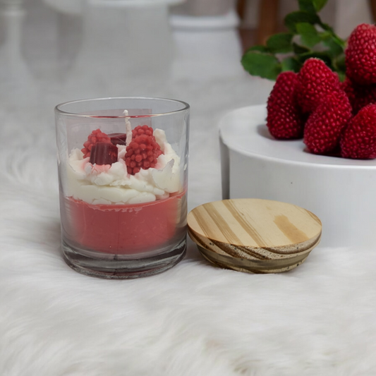 Raspberry Shortcake – Handmade Soy Candle
