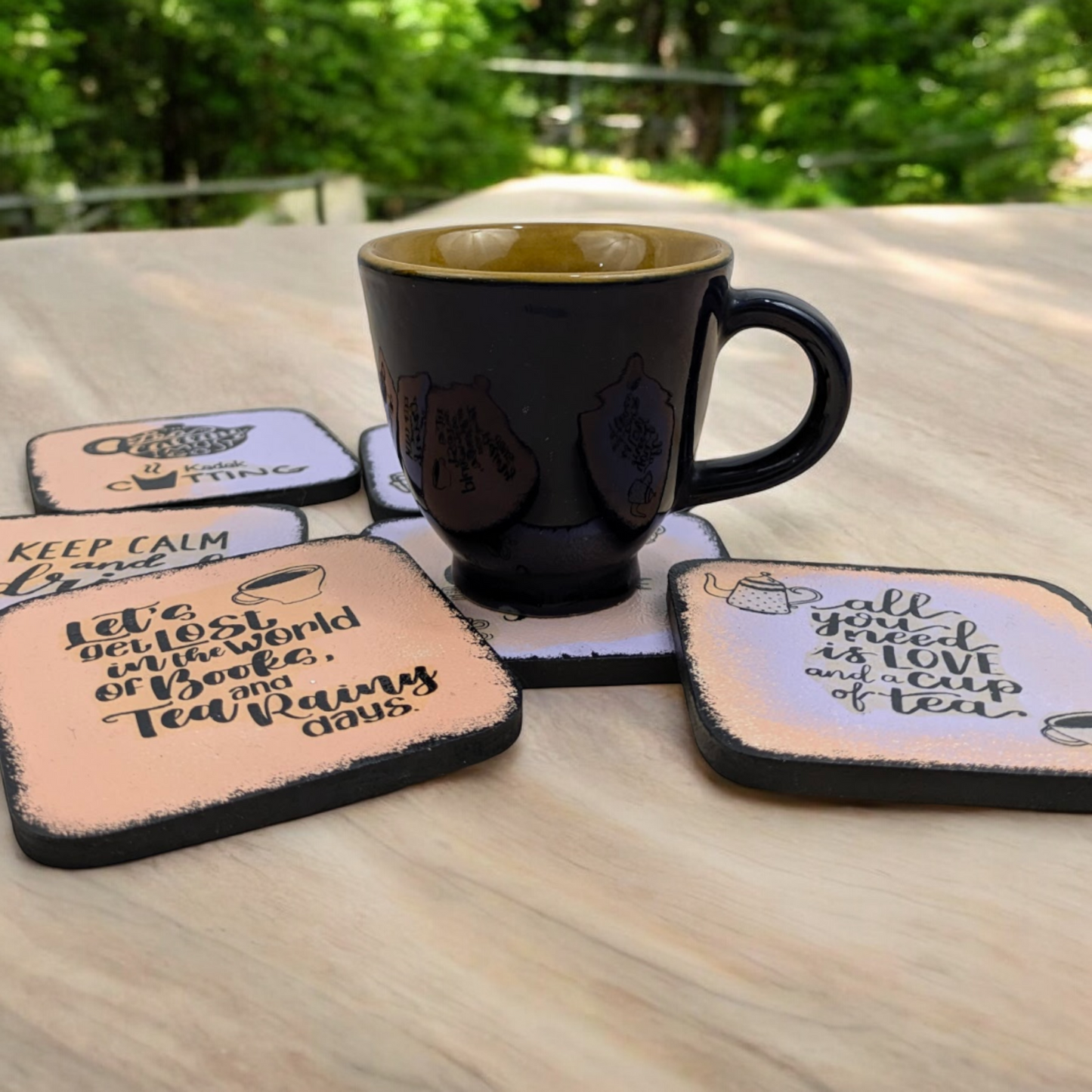 Kadak Cutting – Set of 6 MDF Coasters in a Box