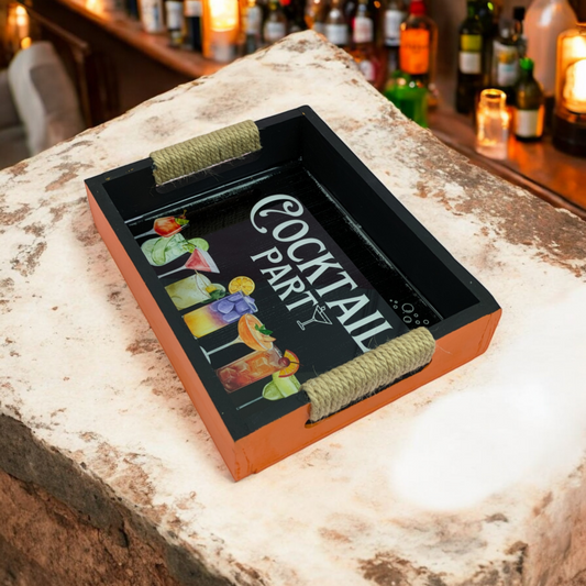 Cocktail Party - Pinewood Serving Tray