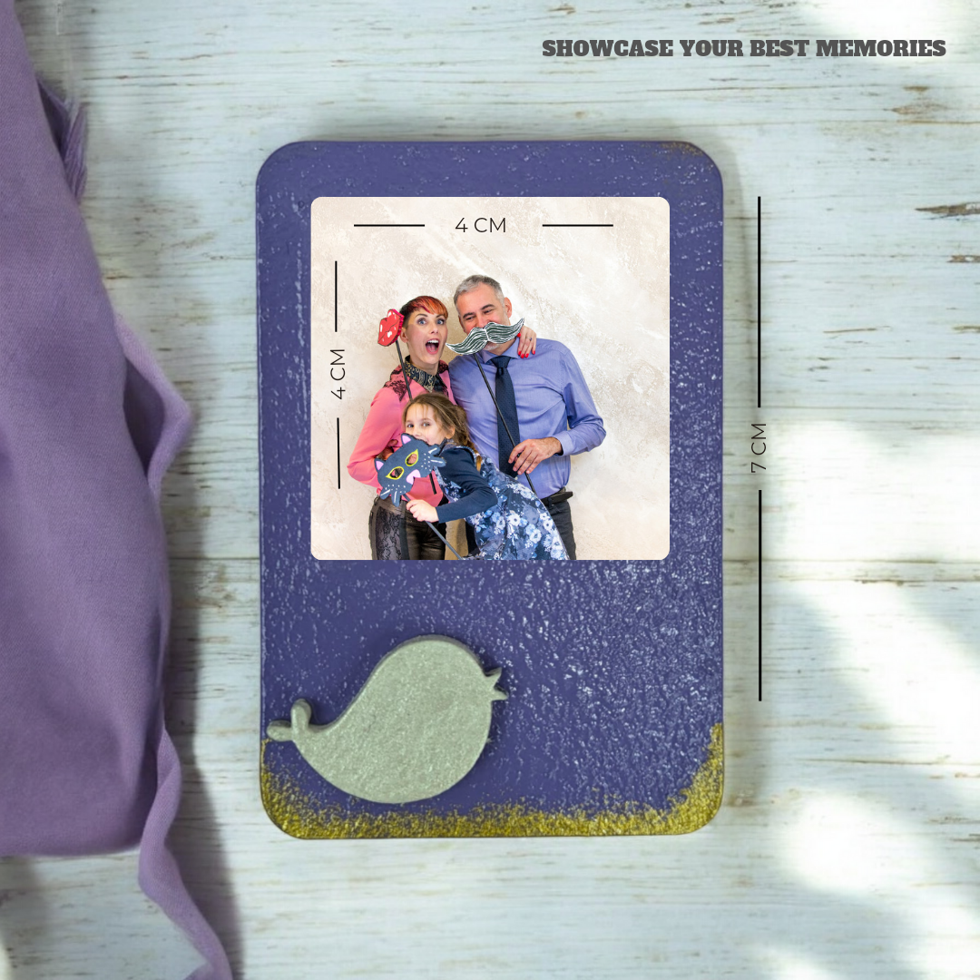 Lavender Frame – Polaroid MDF Fridge Magnet