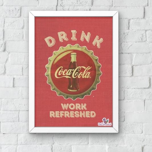 Coca-Cola Retro A3 Wall Frame