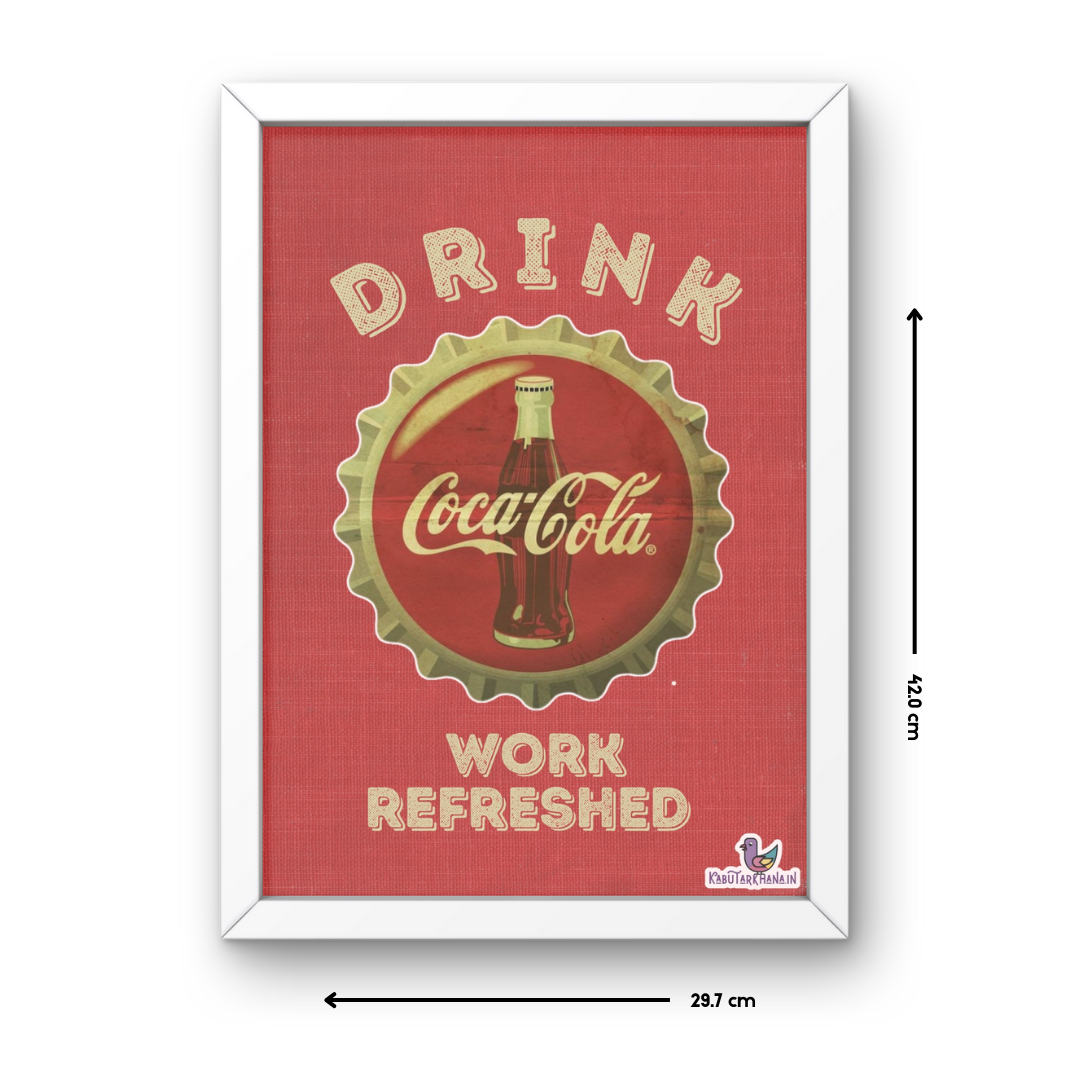 Coca-Cola Retro A3 Wall Frame