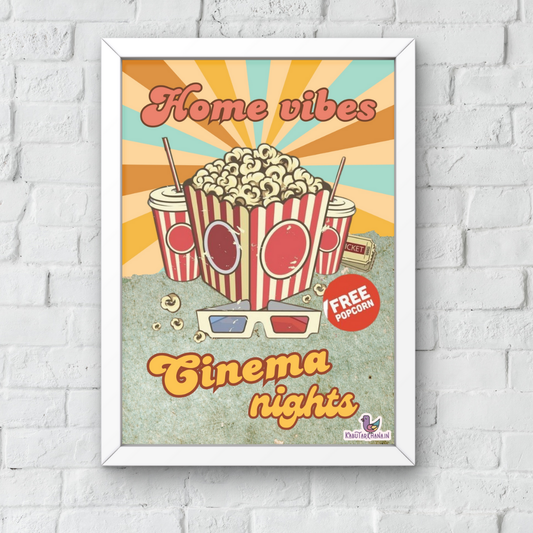 Retro Cinema Nights – A3 Wall Frame