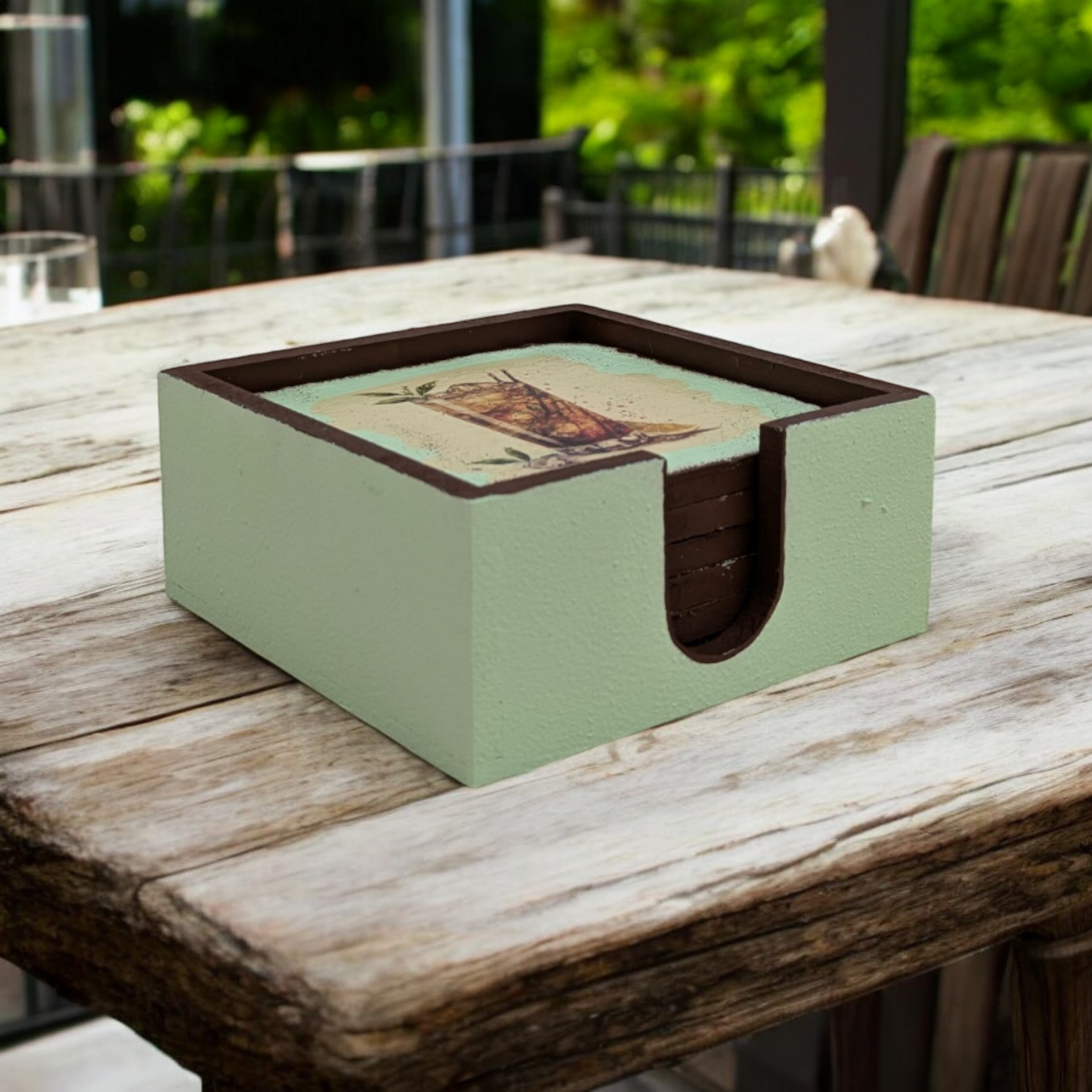 Sip & Swirl – Cocktail & Mocktail Coasters Set of 6 in a box