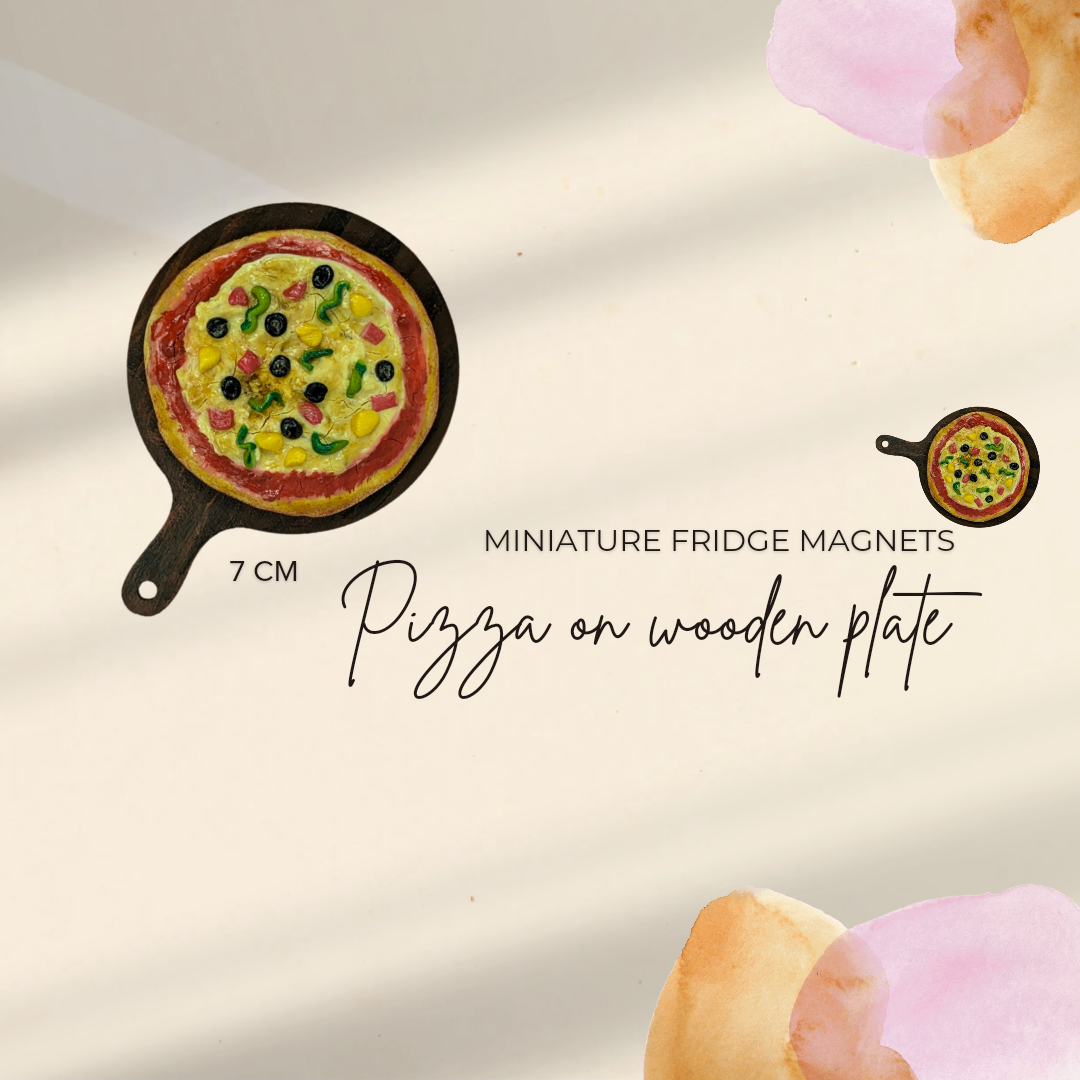 Slice of Happiness – Pizza Miniature Fridge Magnet