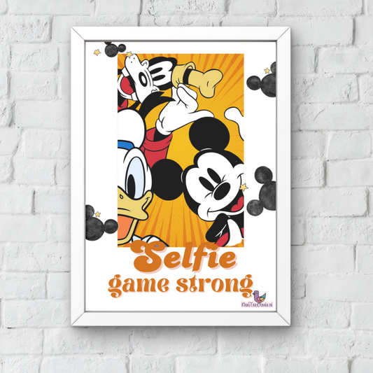 Disney Selfie Squad – A3 Wall Frame