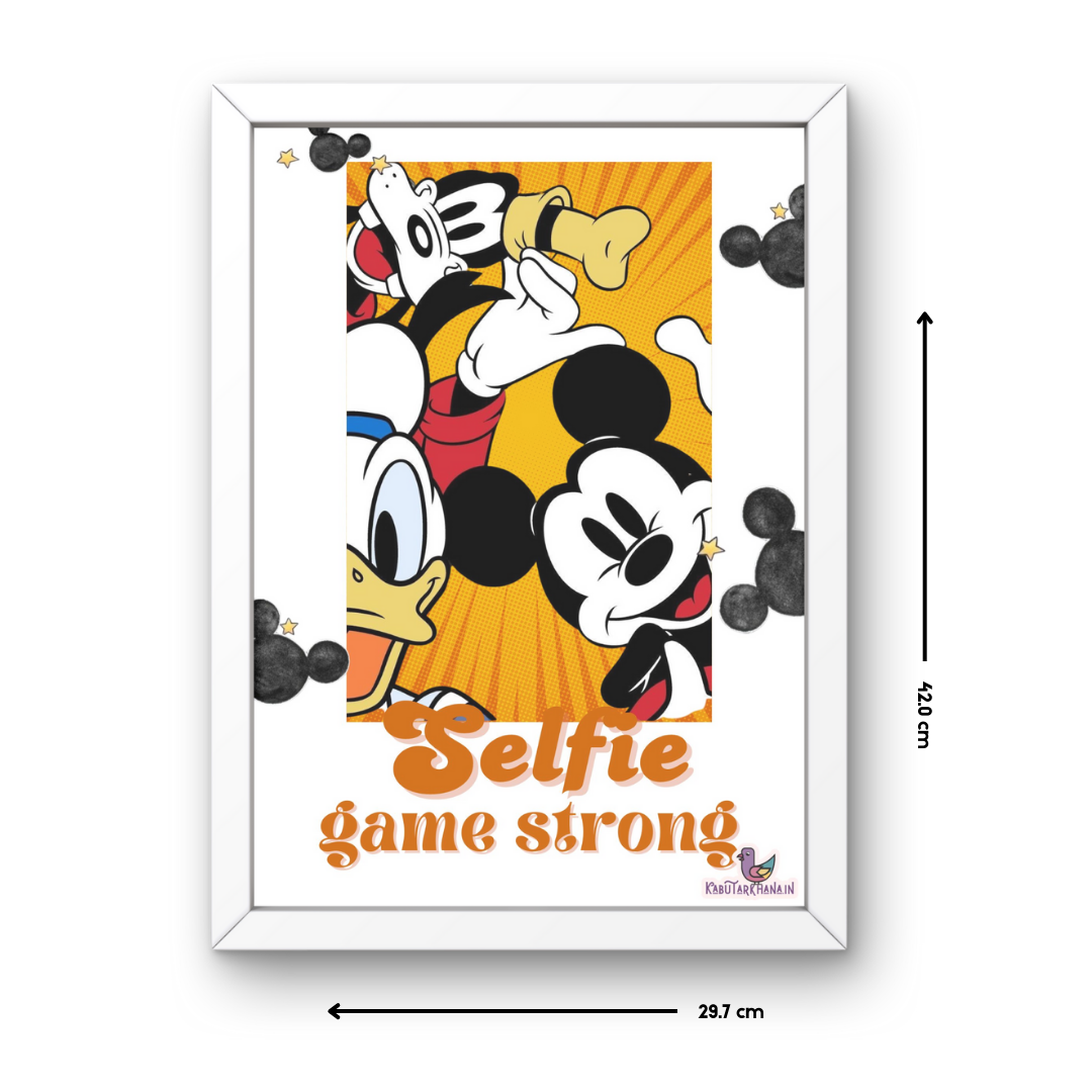 Disney Selfie Squad – A3 Wall Frame