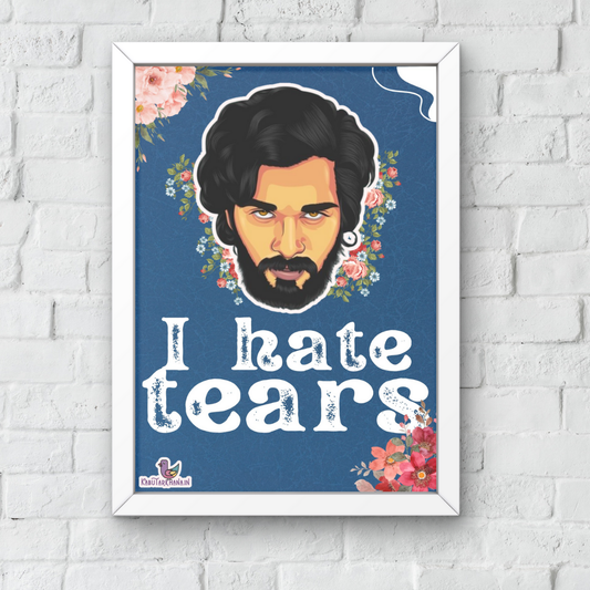 Pushpa: I Hate Tears A3 Wall Frame