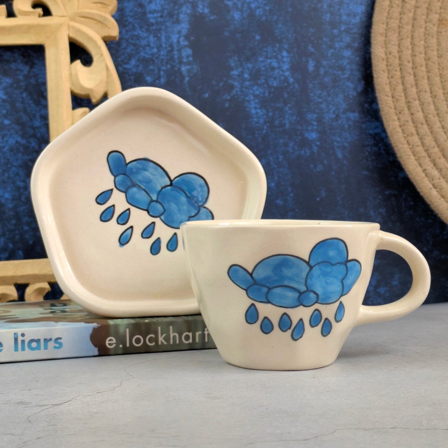 Blue Cloud Ceramic Mug