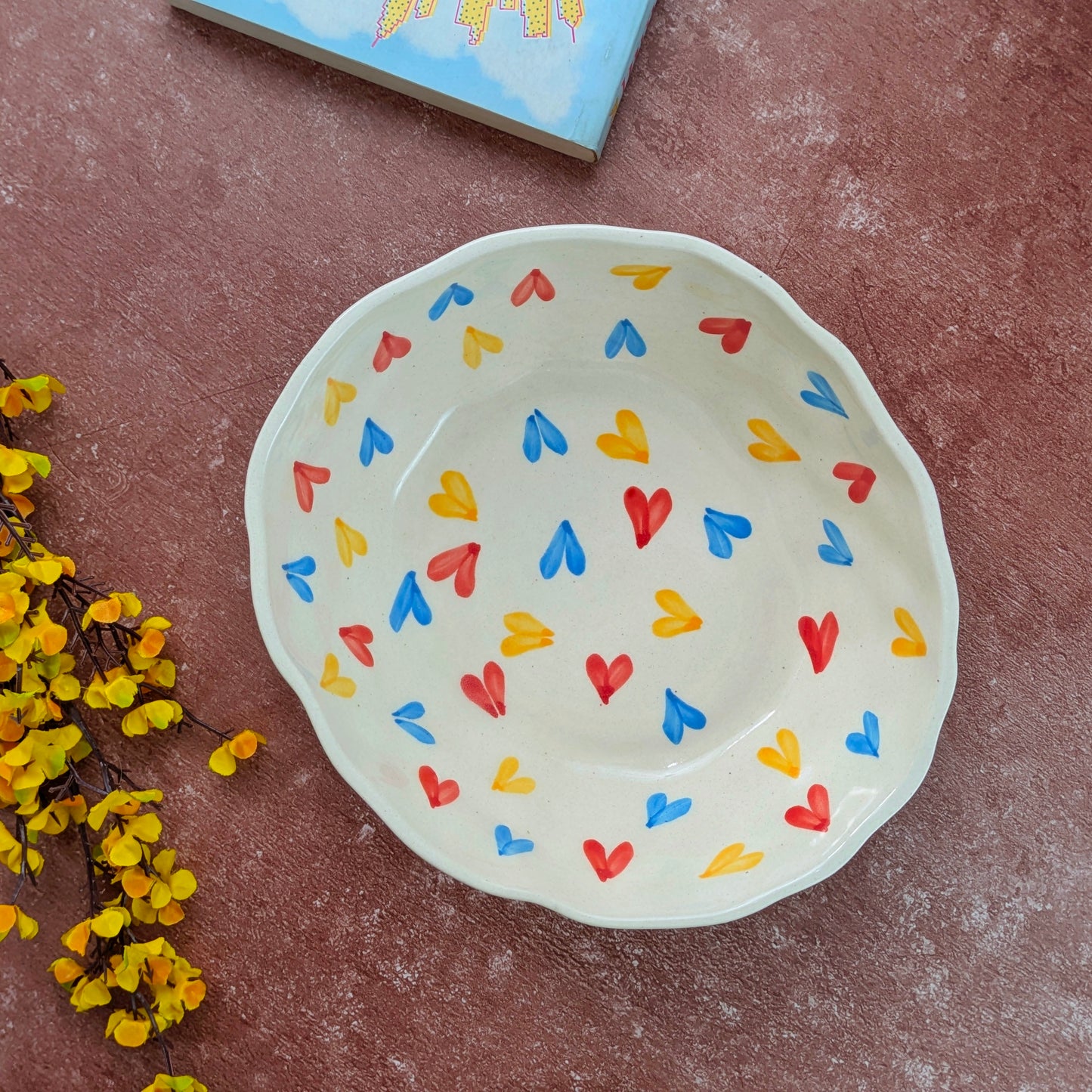 HeartPop Ceramic Serving Bowl