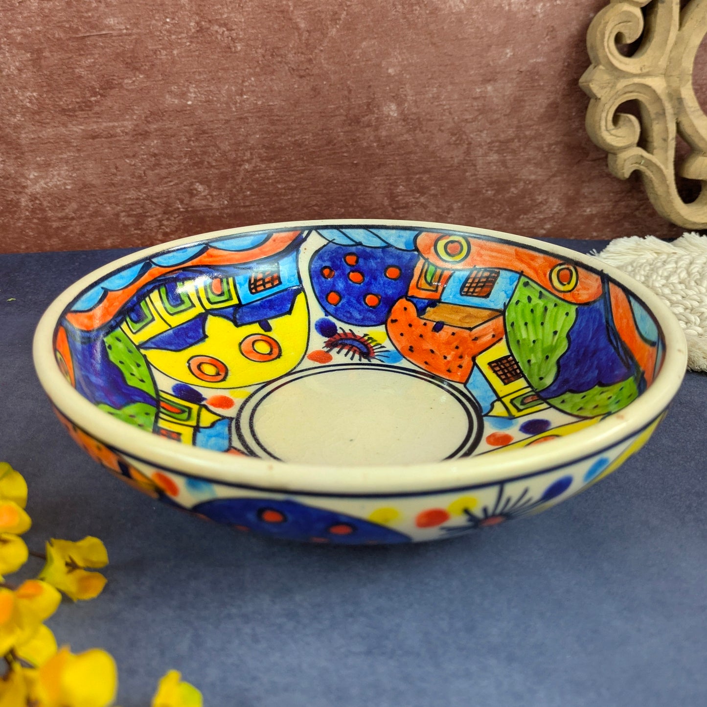 Color Me Hungry I Hand-Painted Scenery Pasta Bowl