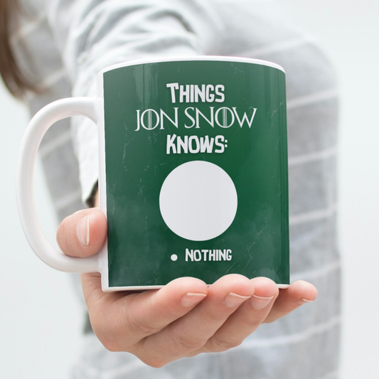 Jon Snow Knows Nothing Coffee Mug