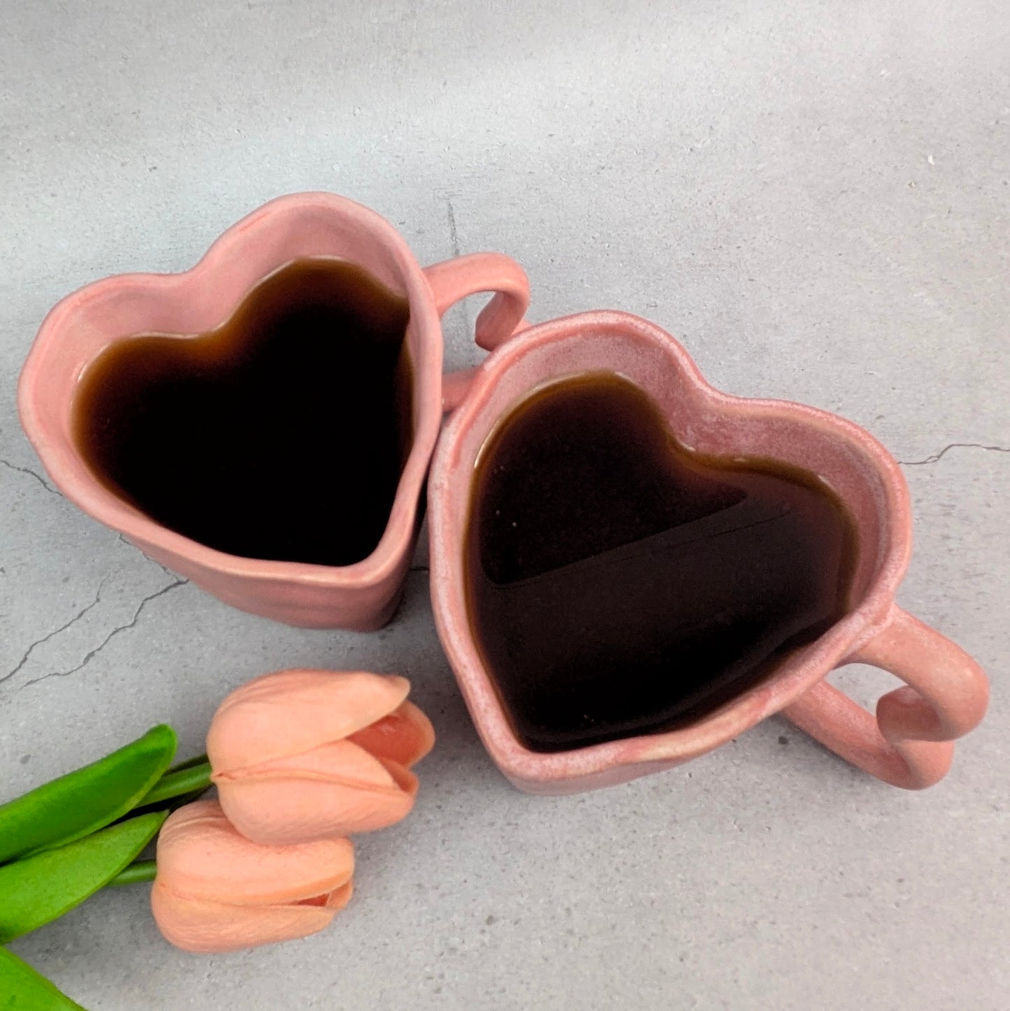 Heartfelt Sips – Pastel Pink Ceramic Mug