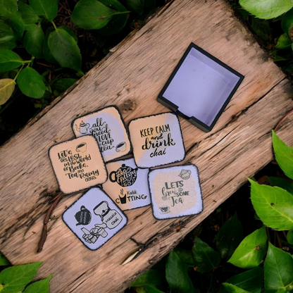 Kadak Cutting – Set of 6 MDF Coasters in a Box