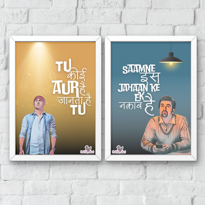 Tamasha: Tu Koi Aur Hai – Set of 2 A3 Wall Frames