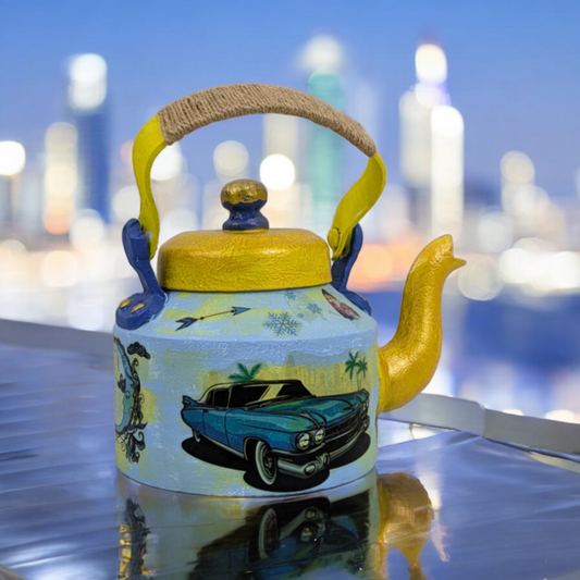 Never Stop Dreaming – Hand-Painted Tea Kettle Décor
