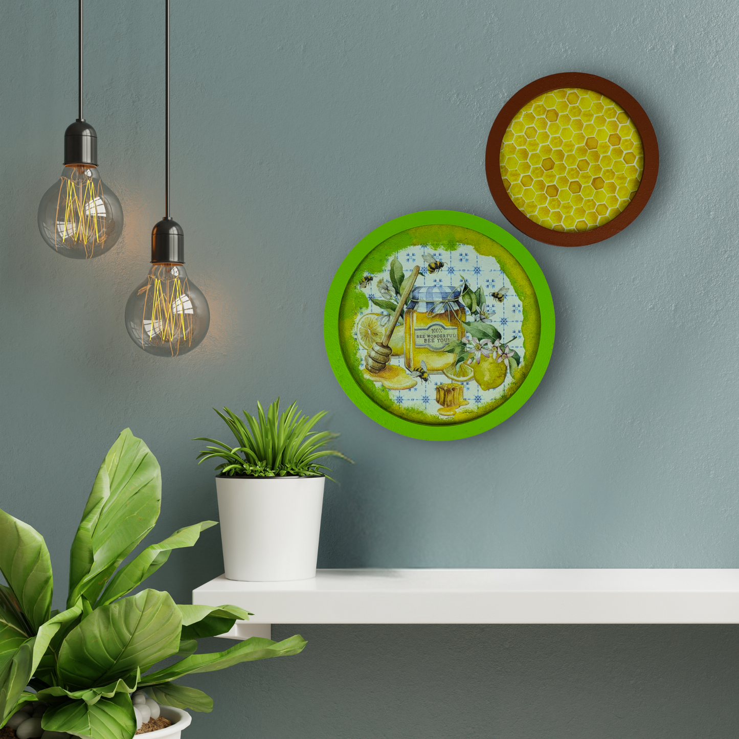 Sweet Harvest– Set of 2 Wall Plates