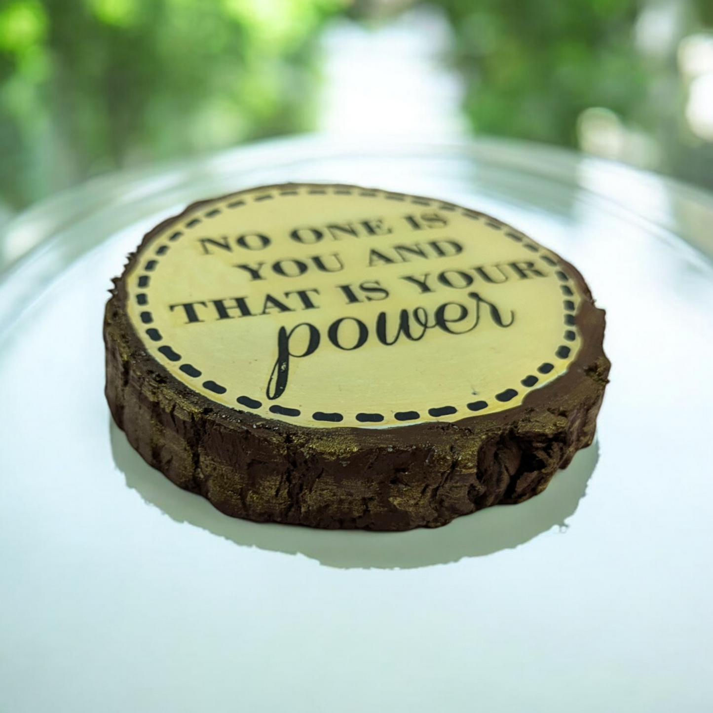 One of a Kind – Wooden Log Slice Fridge Magnet