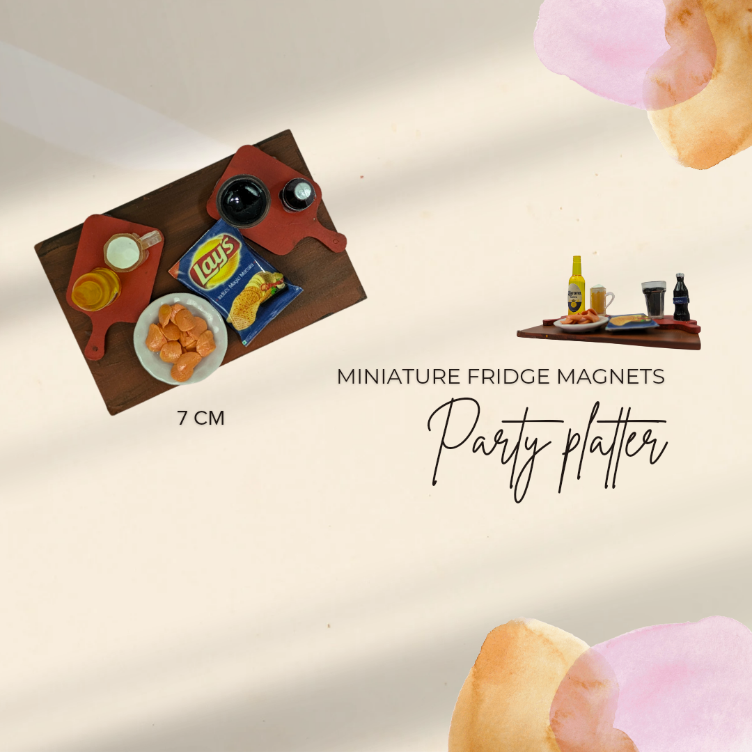 Party Platter – Miniature MDF Fridge Magnet