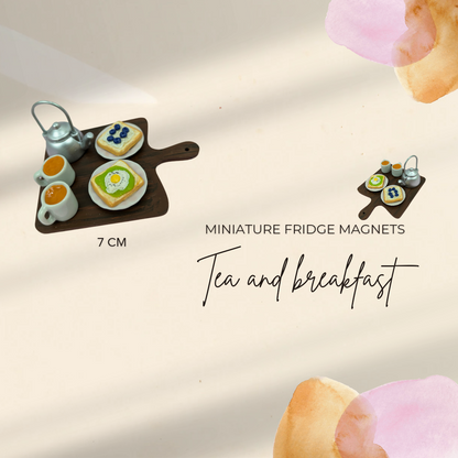 Tea & Breakfast Miniature Set Magnet