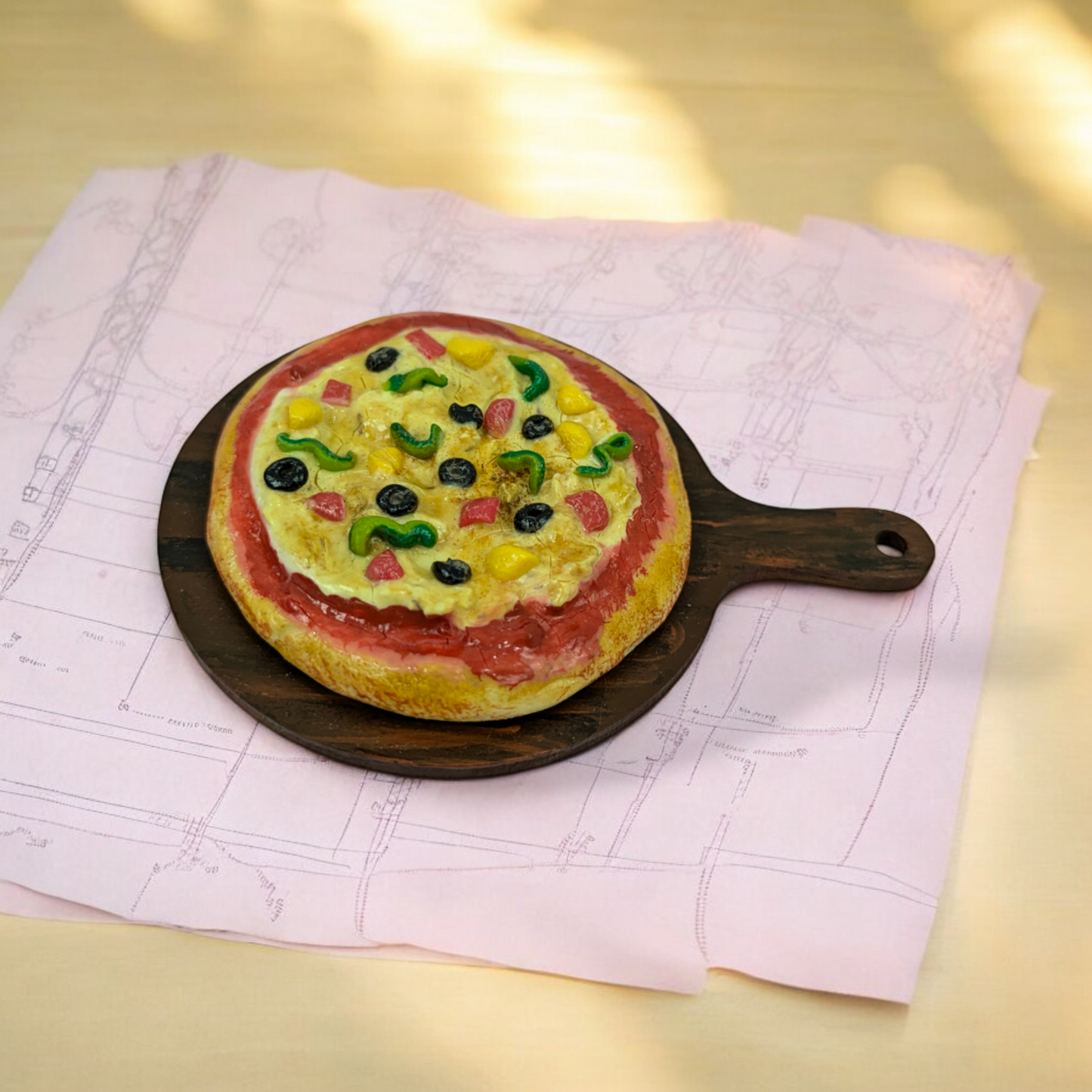 Slice of Happiness – Pizza Miniature Fridge Magnet