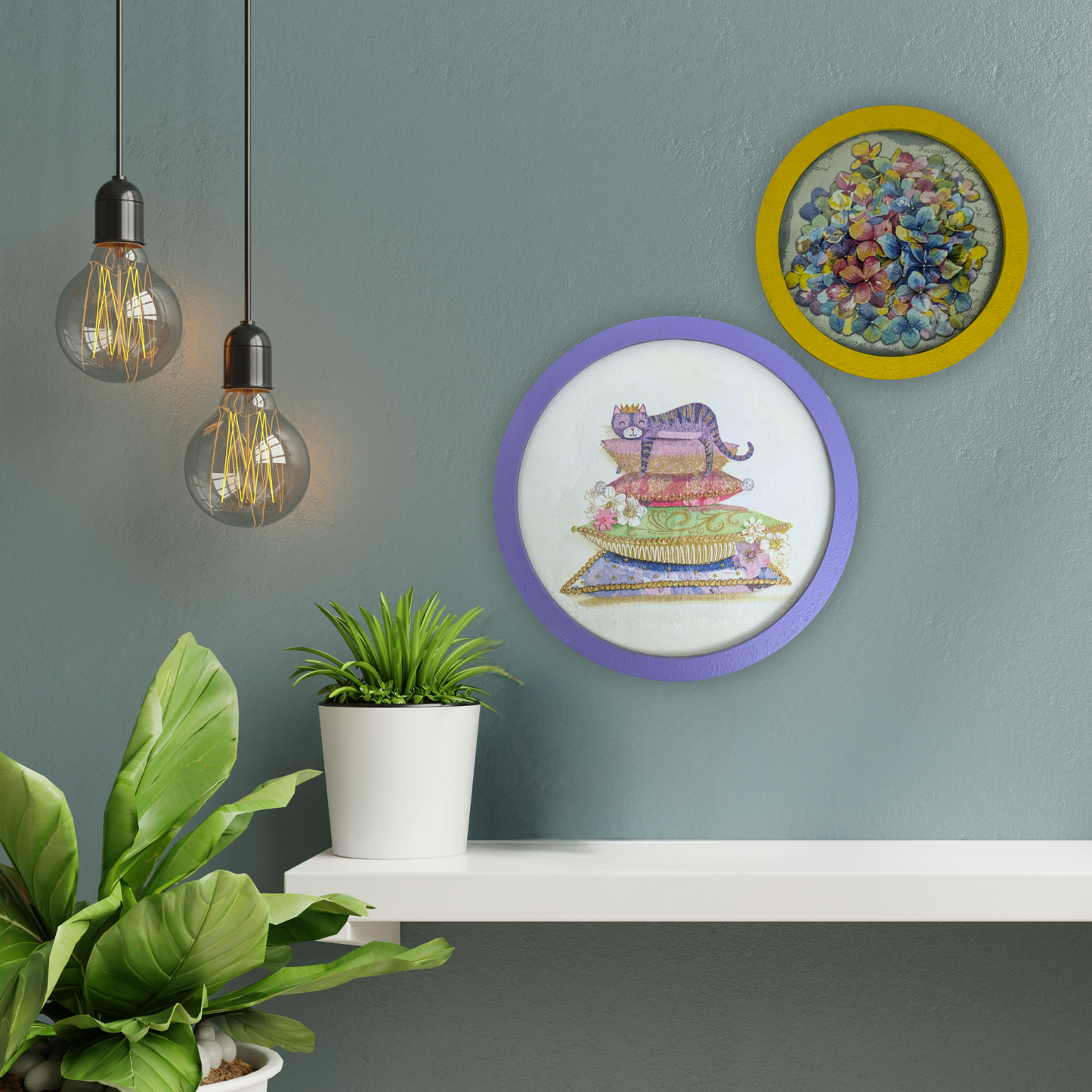 Royal Purrfection – Set of 2 Wall Plates