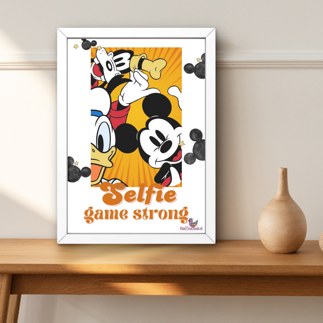 Disney Selfie Squad – A3 Wall Frame