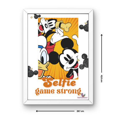 Disney Selfie Squad – A3 Wall Frame
