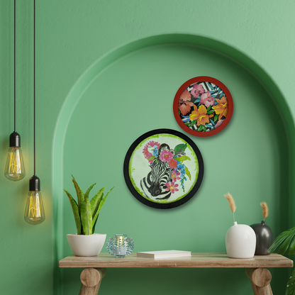 Wild Bloom – Set of 2 Wall Plates