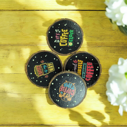 Coffee’O Clock – The Ultimate Coffee Lover’s Coaster Set