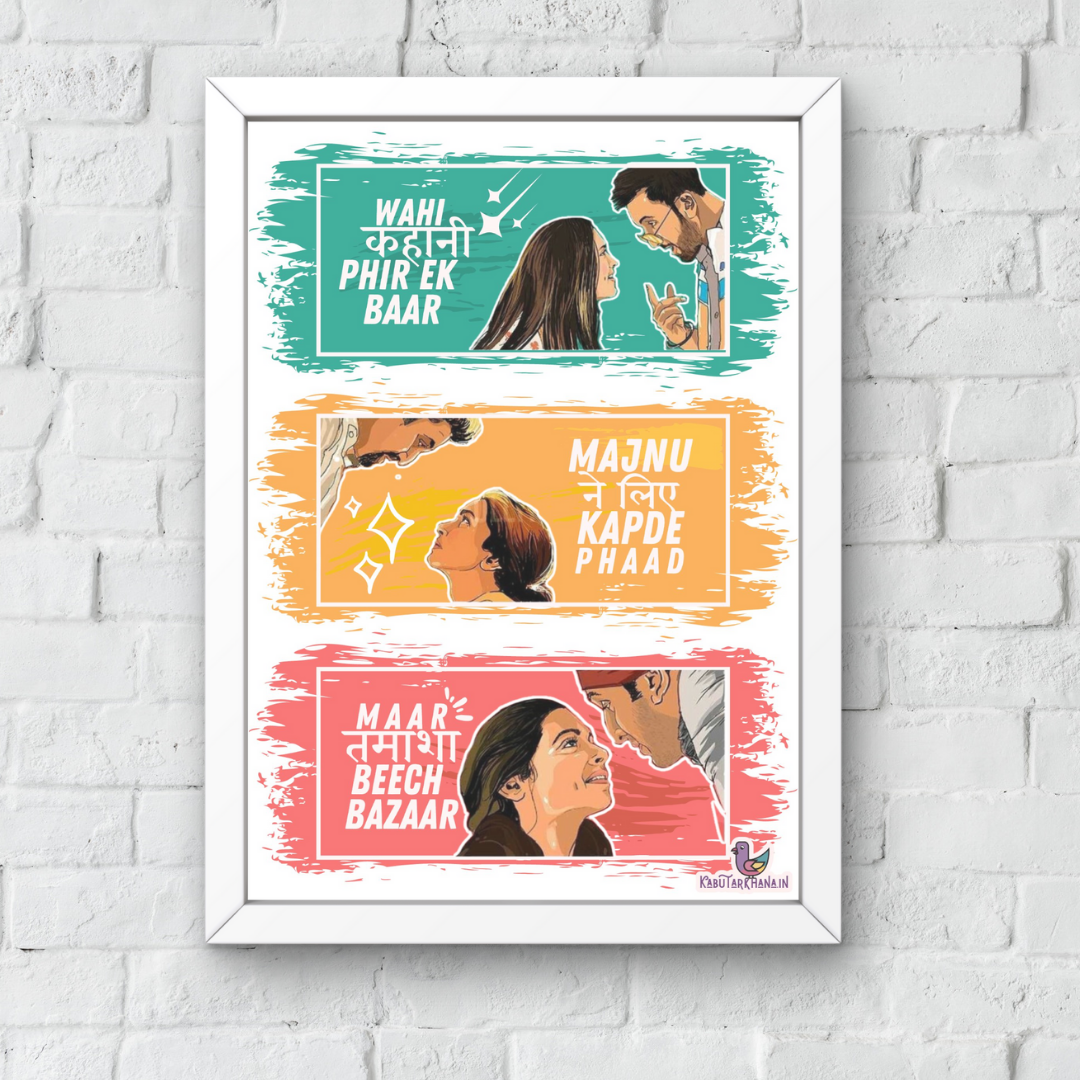 Tamasha : Wahi Kahani A3 Wall Frame
