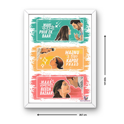 Tamasha : Wahi Kahani A3 Wall Frame