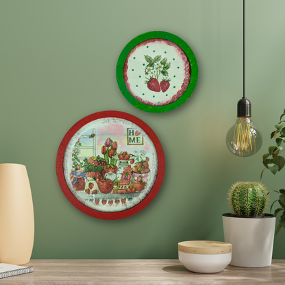 Tulip & Strawberry Fields – Set of 2 Wall Plates