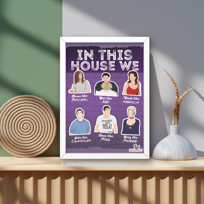 FRIENDS TV Show A3 Wall Frame