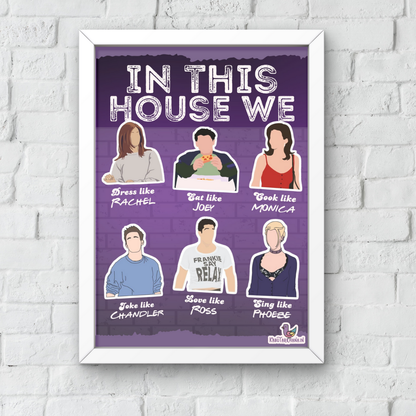 FRIENDS TV Show A3 Wall Frame