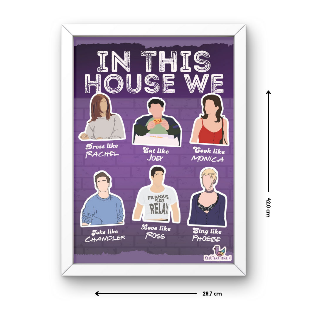 FRIENDS TV Show A3 Wall Frame