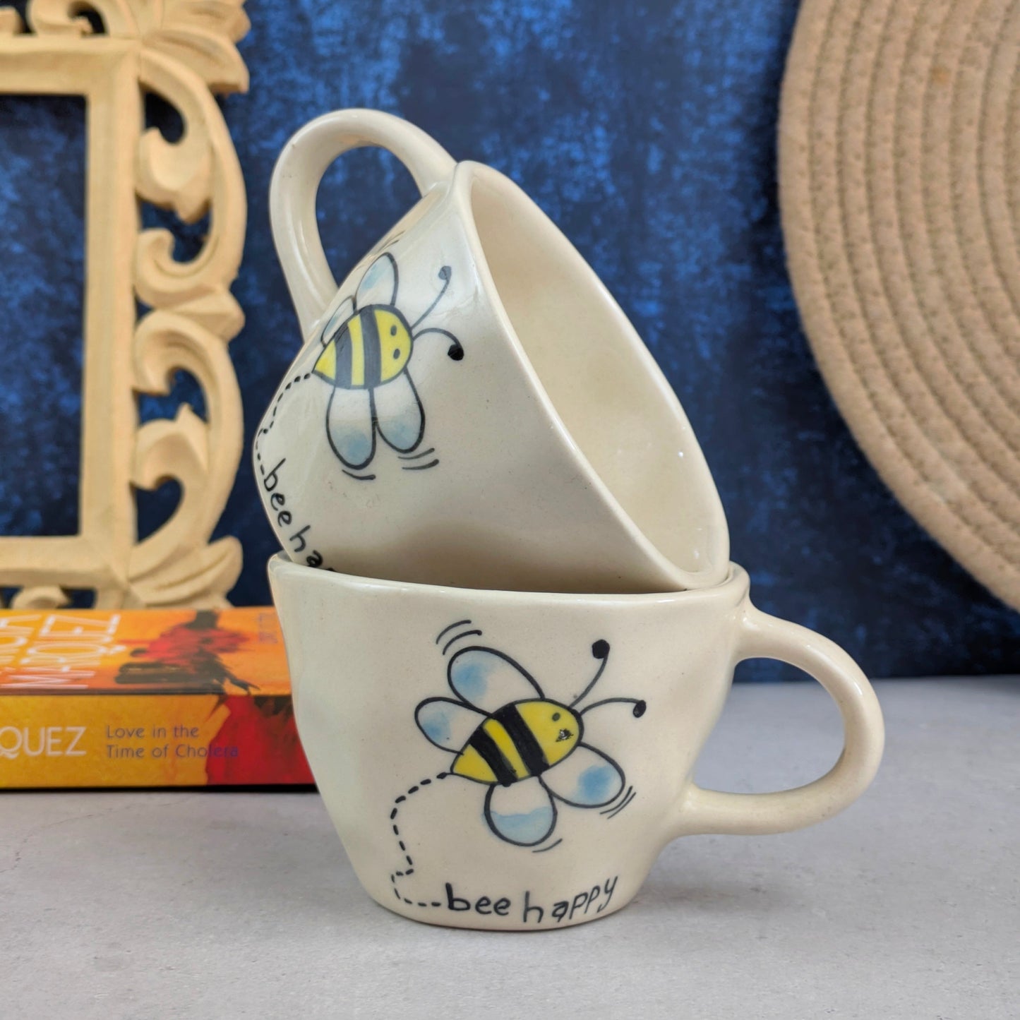 Bee Happy Ceramic Mug
