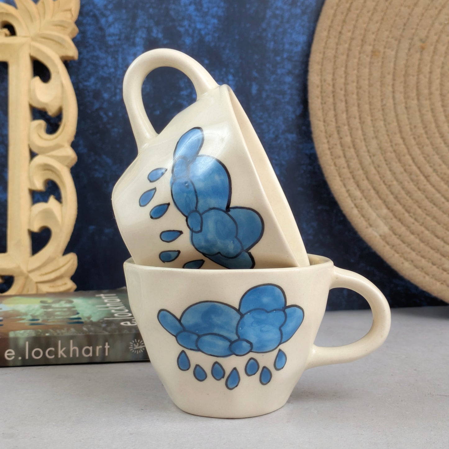 Blue Cloud Ceramic Mug