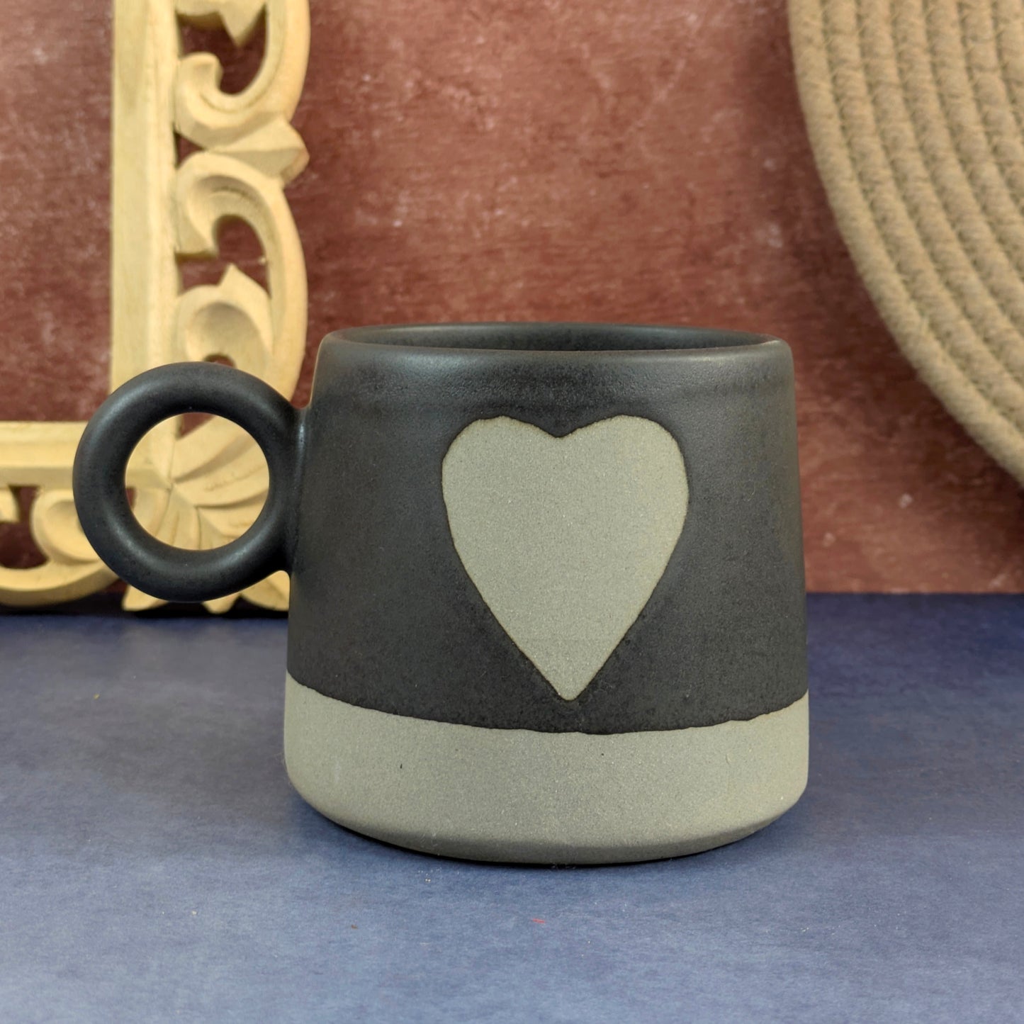 Minimalist Heart Ceramic Mug