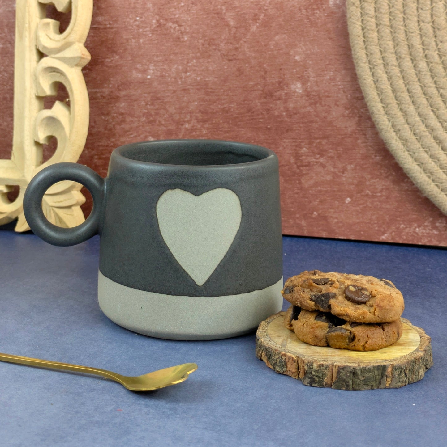 Minimalist Heart Ceramic Mug