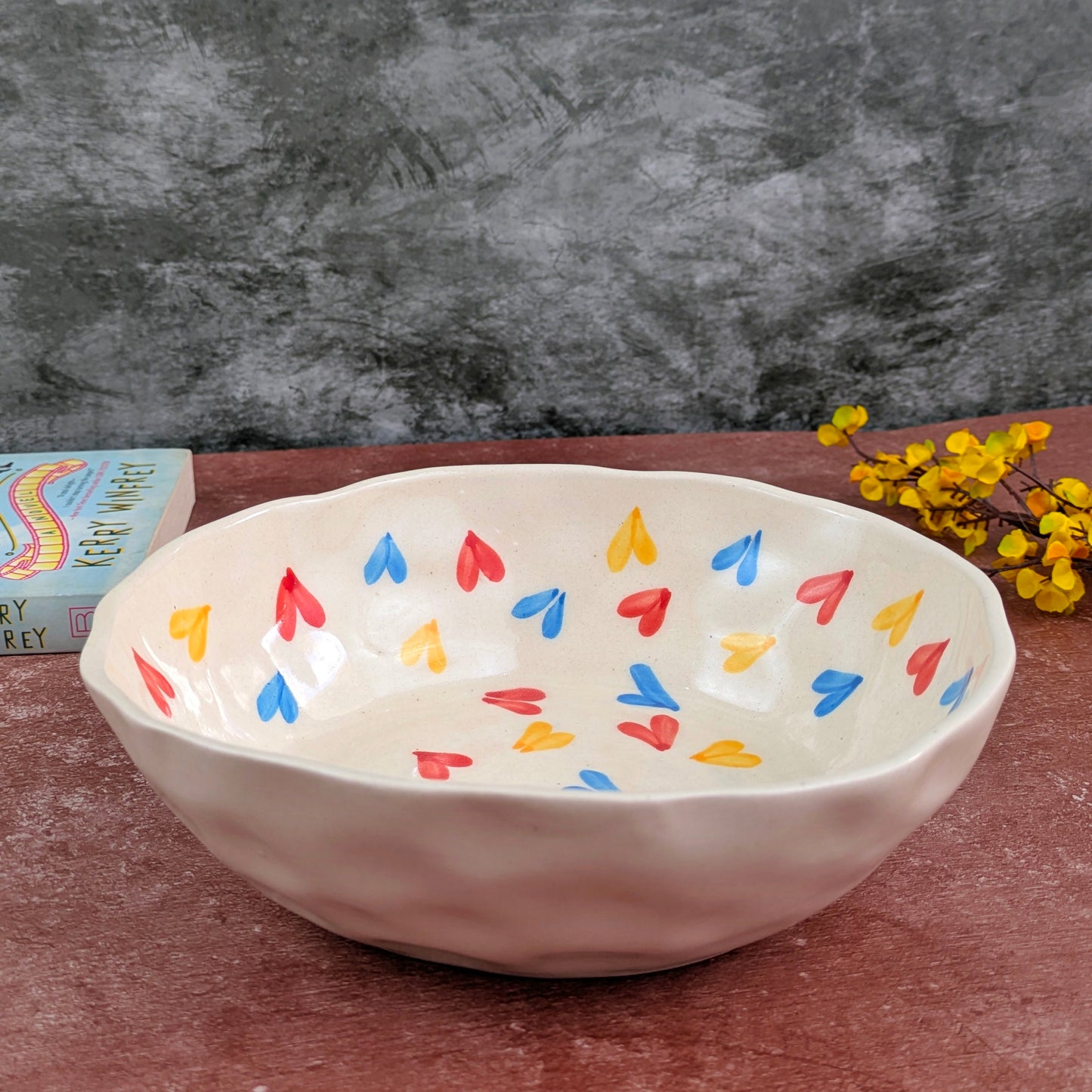 HeartPop Ceramic Serving Bowl