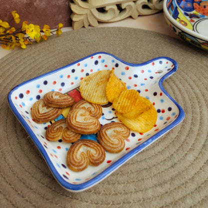 Snack Happy I Hand-Painted Scenery Serving Platter