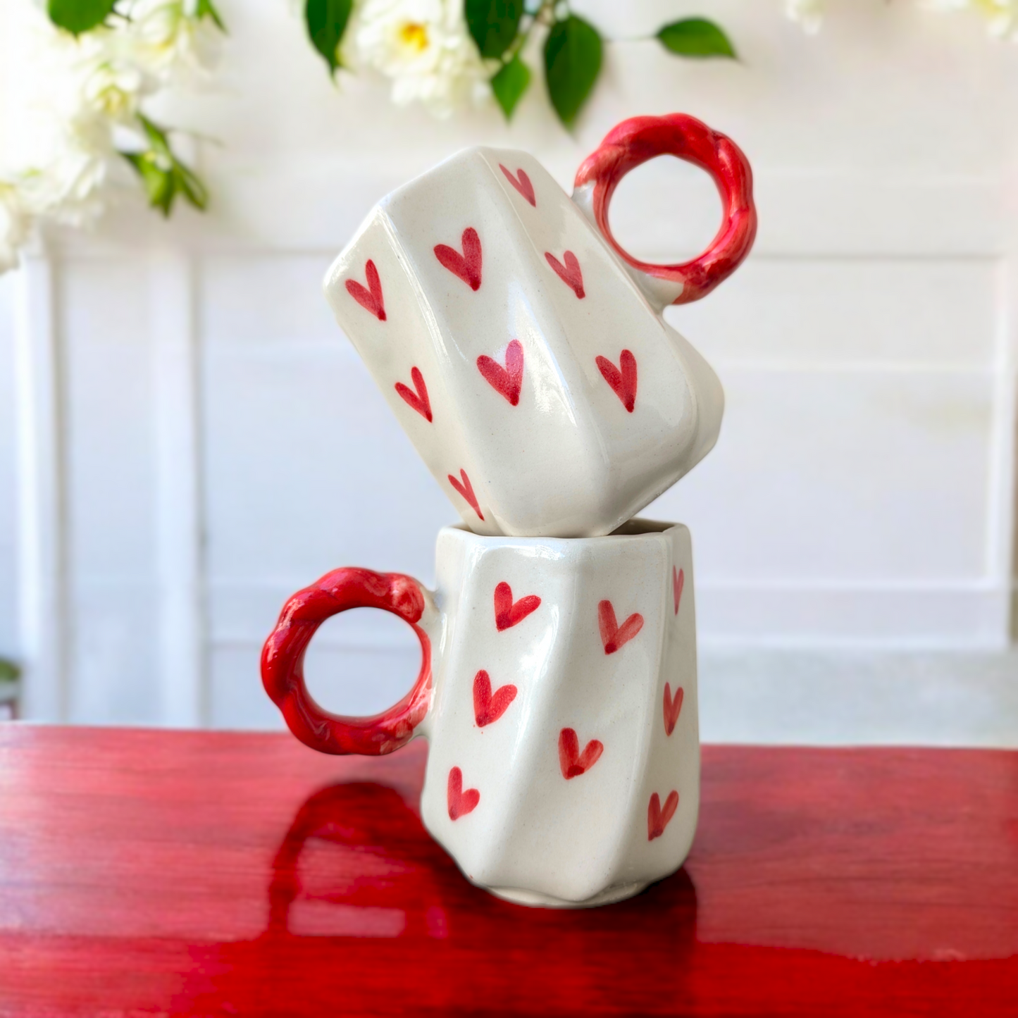 Twisted Hearts Ceramic Mug