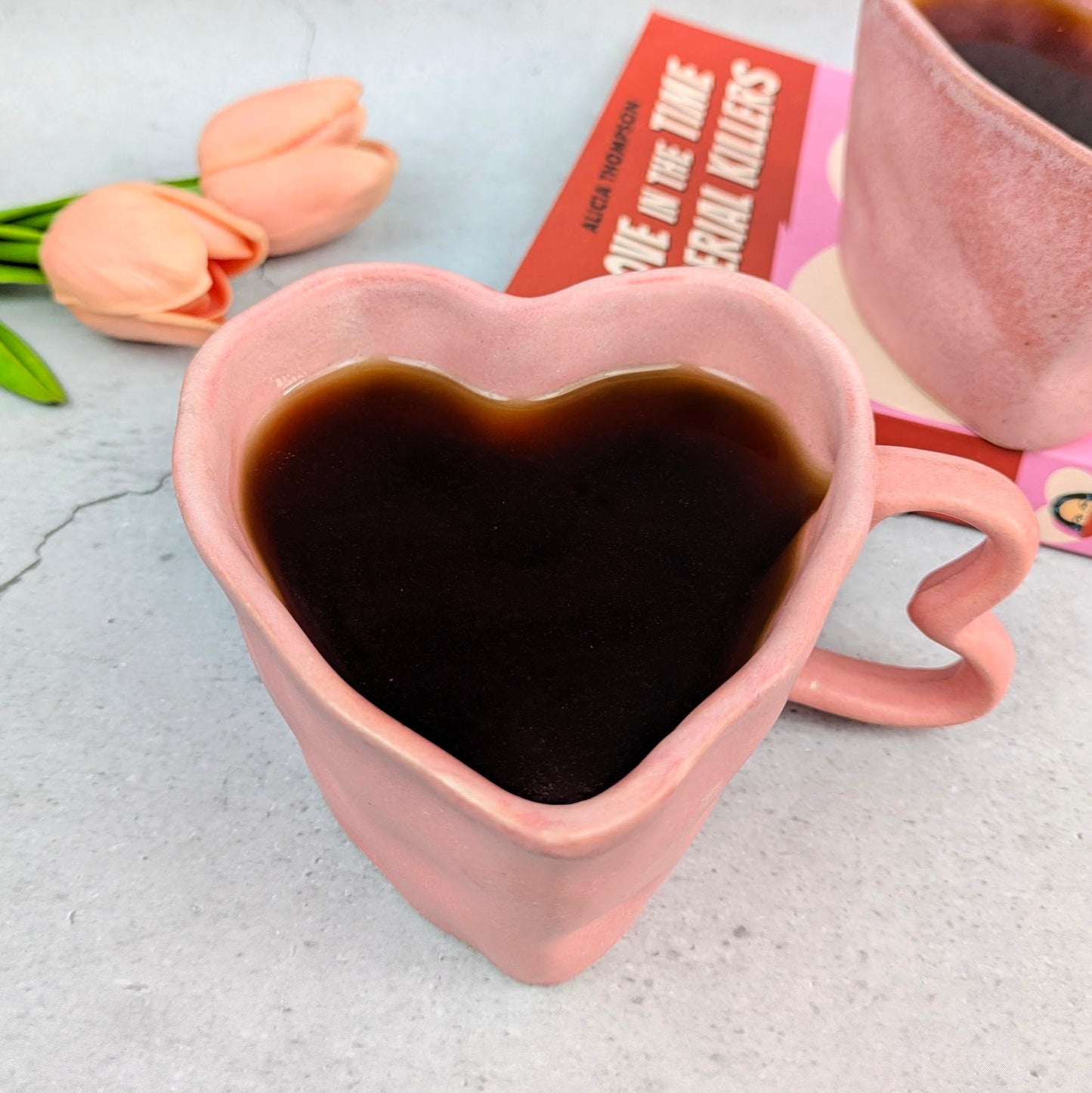 Heartfelt Sips – Pastel Pink Ceramic Mug