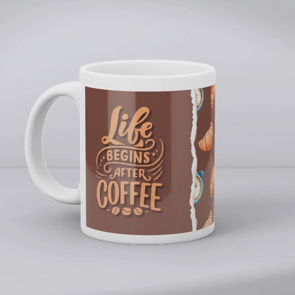 Life Begins After Coffee Mug