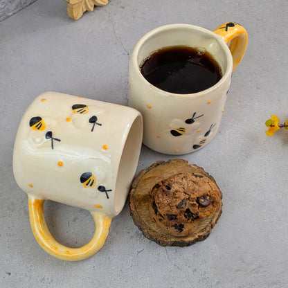 Buzz-Worthy Sips – Bee Ceramic Mug